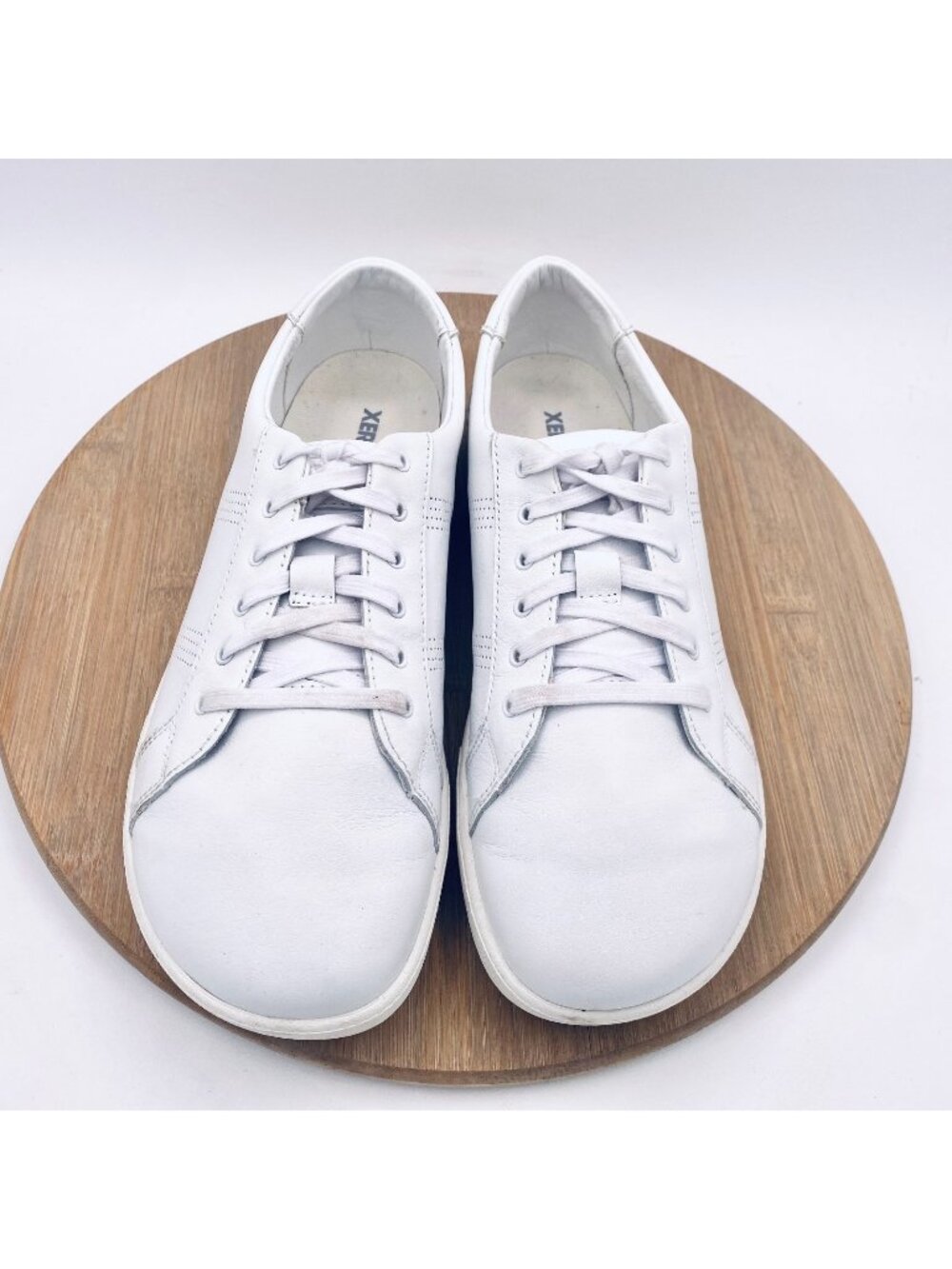 Xero Shoes Womens 9.5 White Leather Zero Drop Dillon Barefoot Sneakers